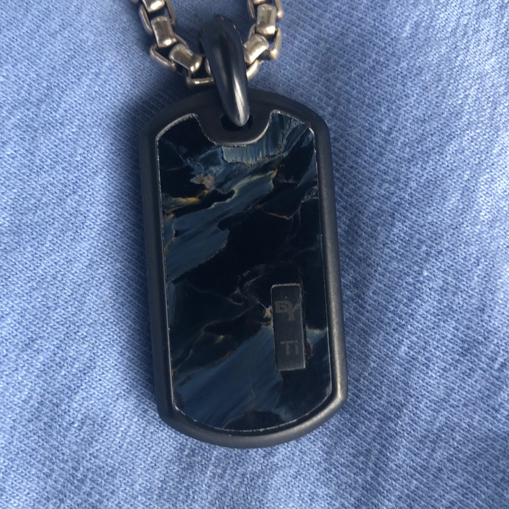 David Yurman Pendent with Box Chain Necklace